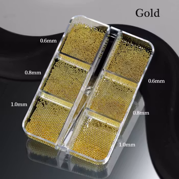 Caviar beads gold 6 sizes
