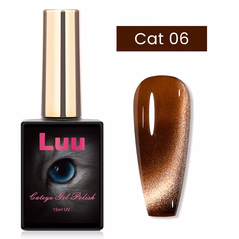 Cate eye gelcolor Dark brown glas Cat 06