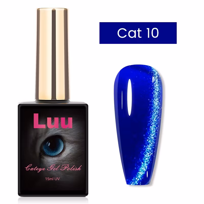 Cate eye gelcolor Midnight blue glitter Cat 10