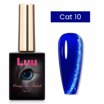 Cate eye gelcolor Midnight blue glitter Cat 10