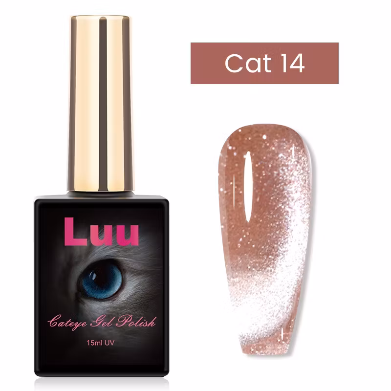 Cate eye gelcolor bronze glitter Cat 14