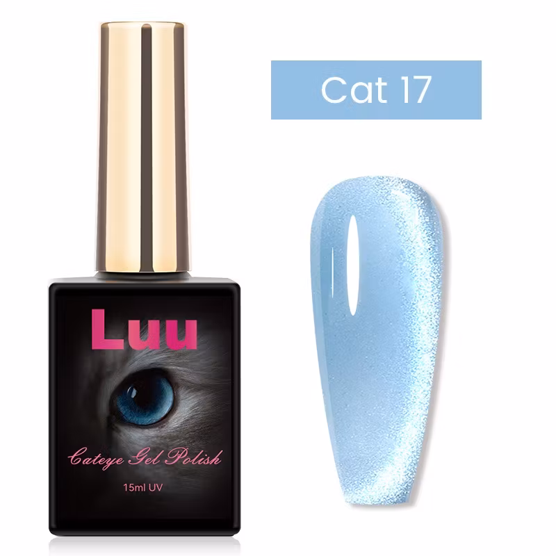 Cate eye gelcolor sea blue  glas Cat 17