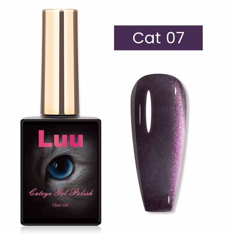 Cate eye gelcolor Blackberry purple glas Cat 07