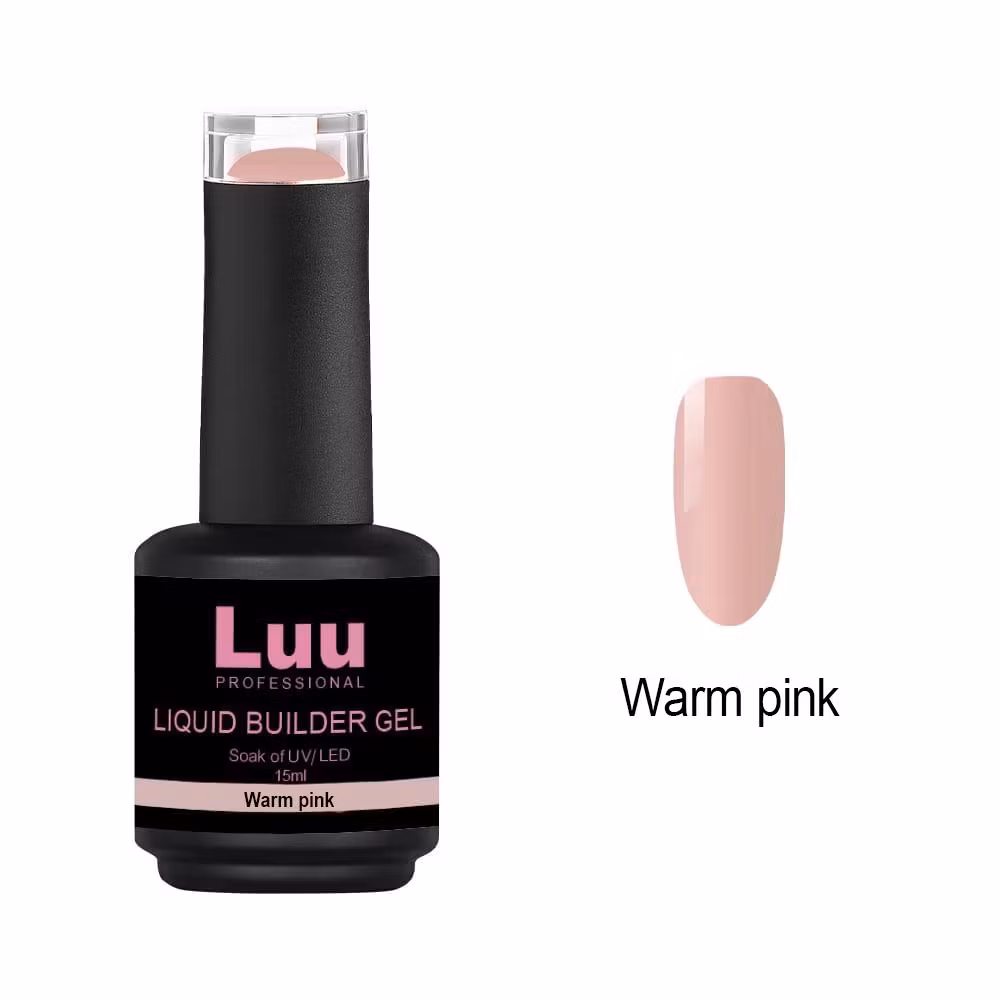 Liquid builder gel Warm Pink 15ml