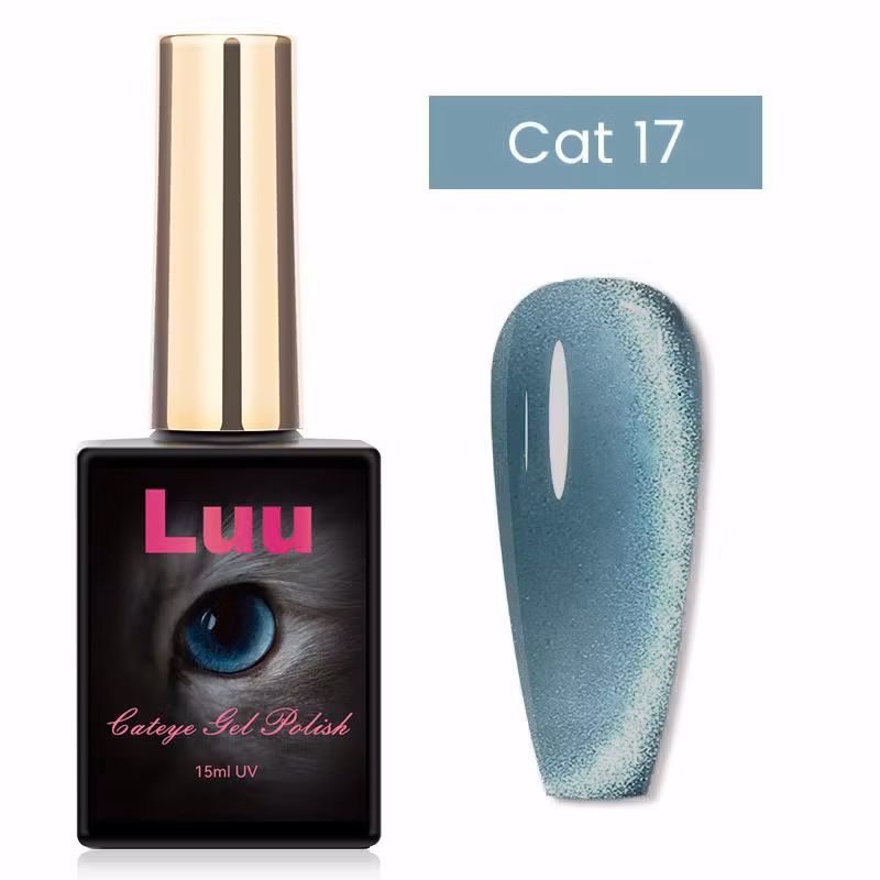 Cate eye gelcolor sea blue  glas Cat 17