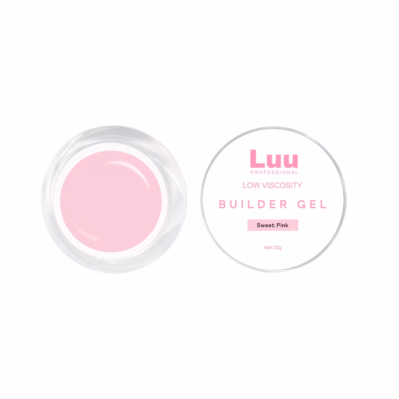 Gel builder Strawberry Pink low viscosity 30g
