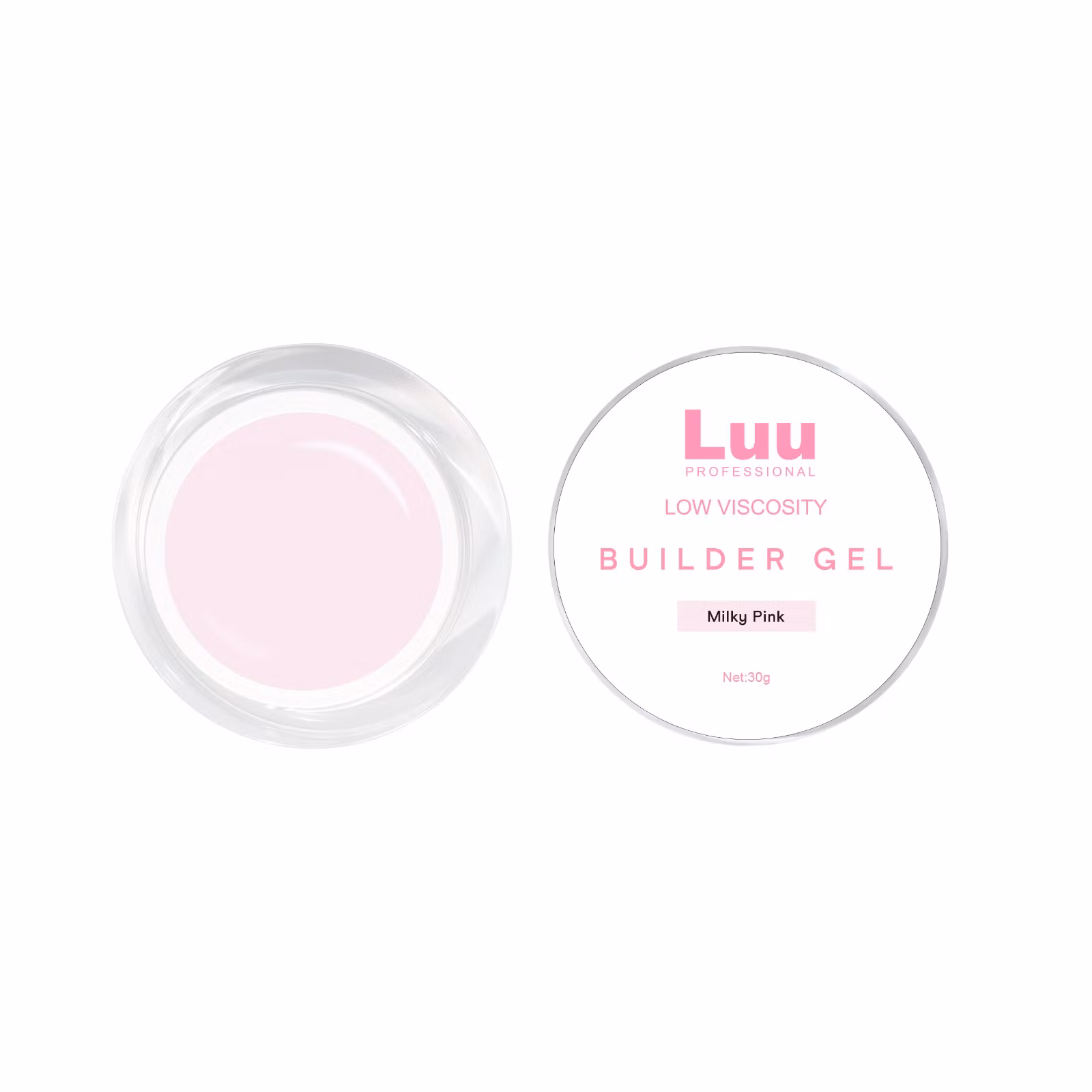 Gel builder Milky pink low viscosity 30g