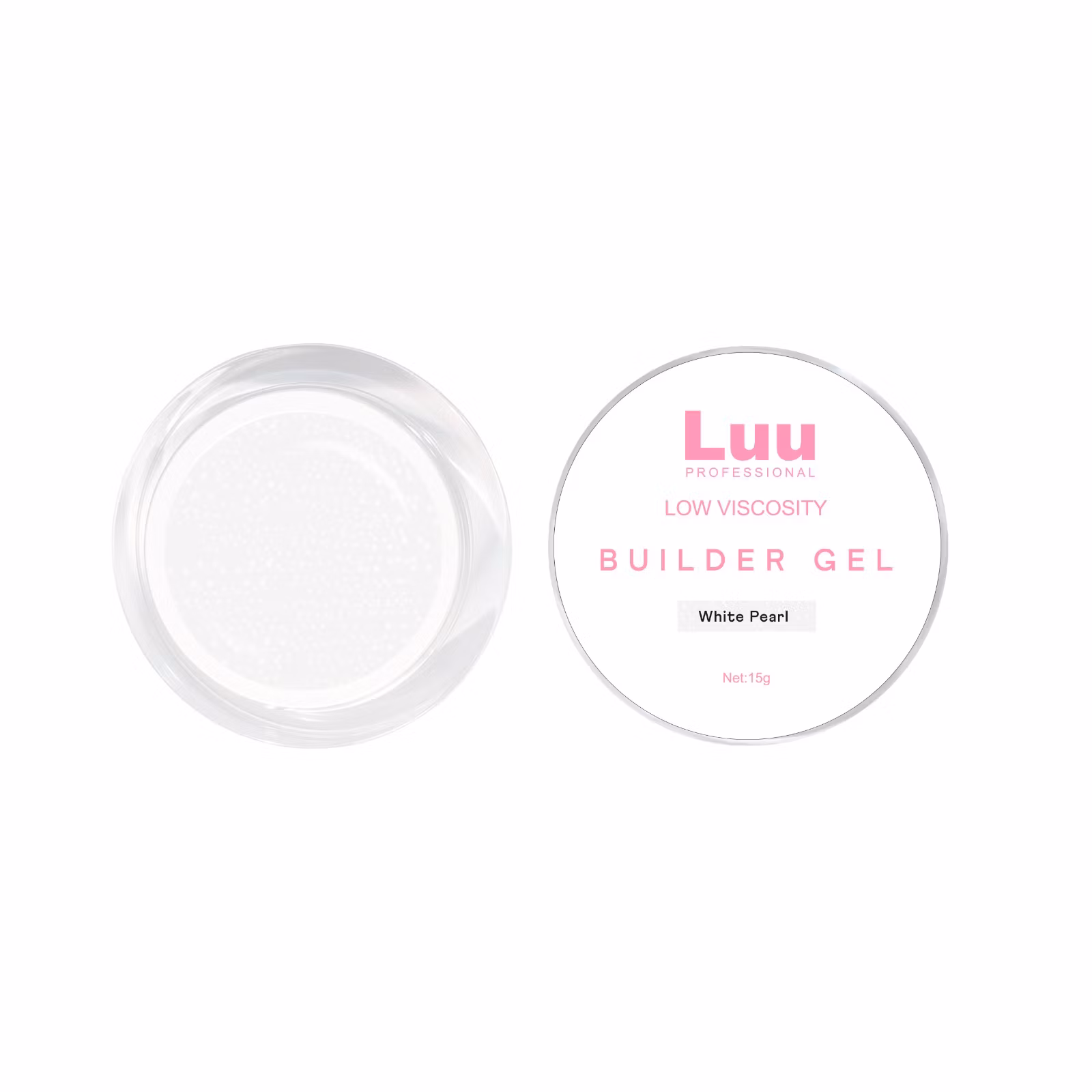 Gel builder White Pearl nude  low viscosity 15g