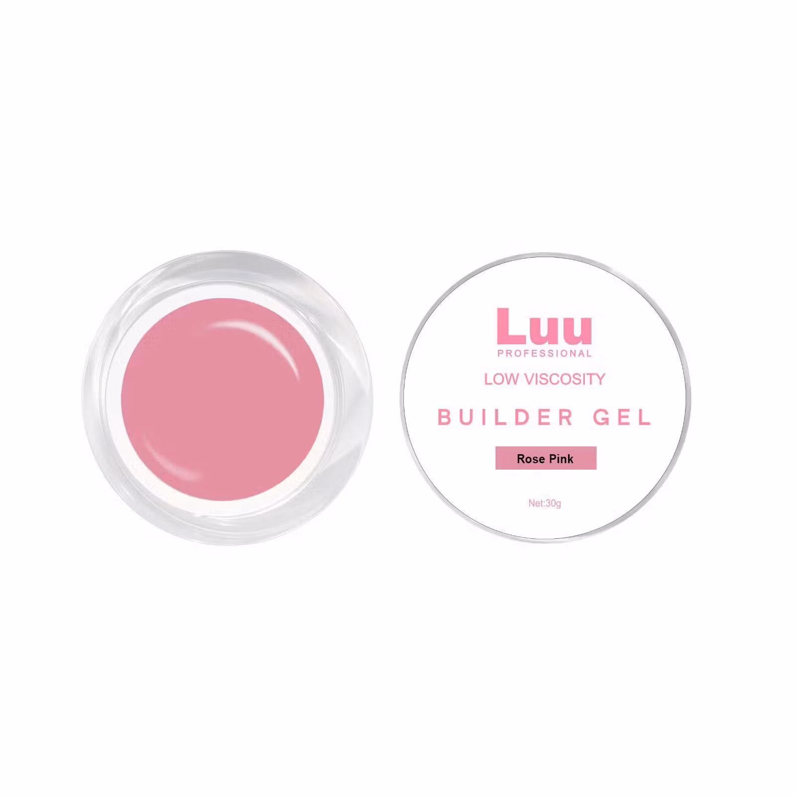 Gel builder Rose pink low viscosity 30g