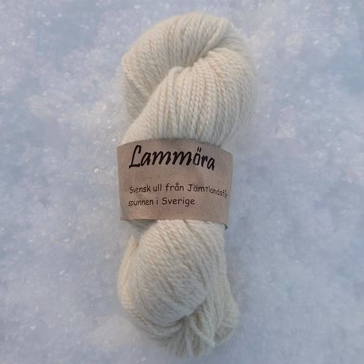 Lammöras Jämtlandsgarn - vit naturfärg