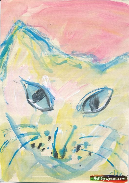En söt katt