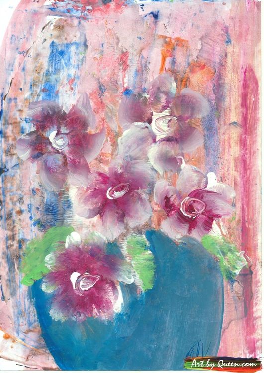 Vackra blommor i vasen