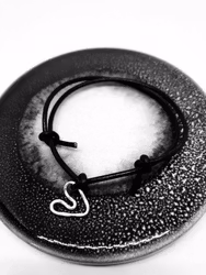 Armband Läder Hjärta