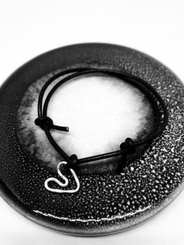 Armband Läder Hjärta