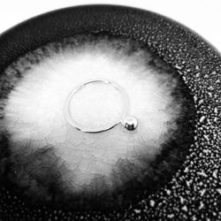 Silverring kula 6 mm