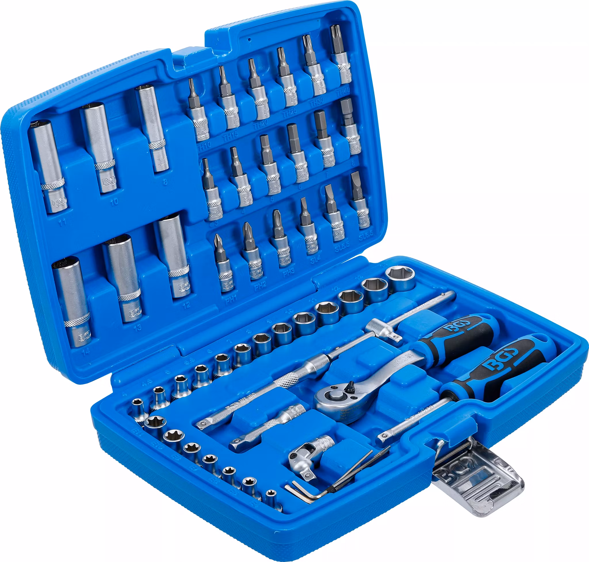 Hylsnyckelsats | 6,3 mm (1/4") | 53 delar