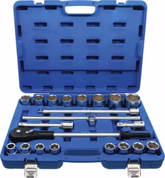 Hylsnyckelsats | 20 mm (3/4") | 21 delar