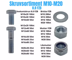 Bultsortiment M10-M20 FZB 50KG!