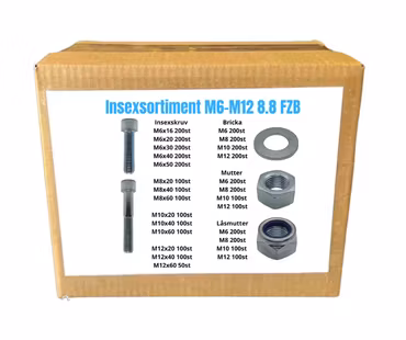 Insexsortiment M6-M12 8.8 FZB 40kg!