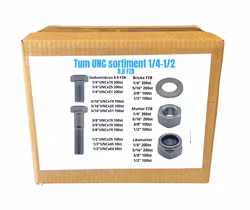 Tum UNC sortiment 1/4-1/2 8.8 FZB 40KG!
