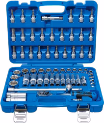 Hylsnyckelsats | 10 mm (3/8") | Tumsstorlekar | 61 delar