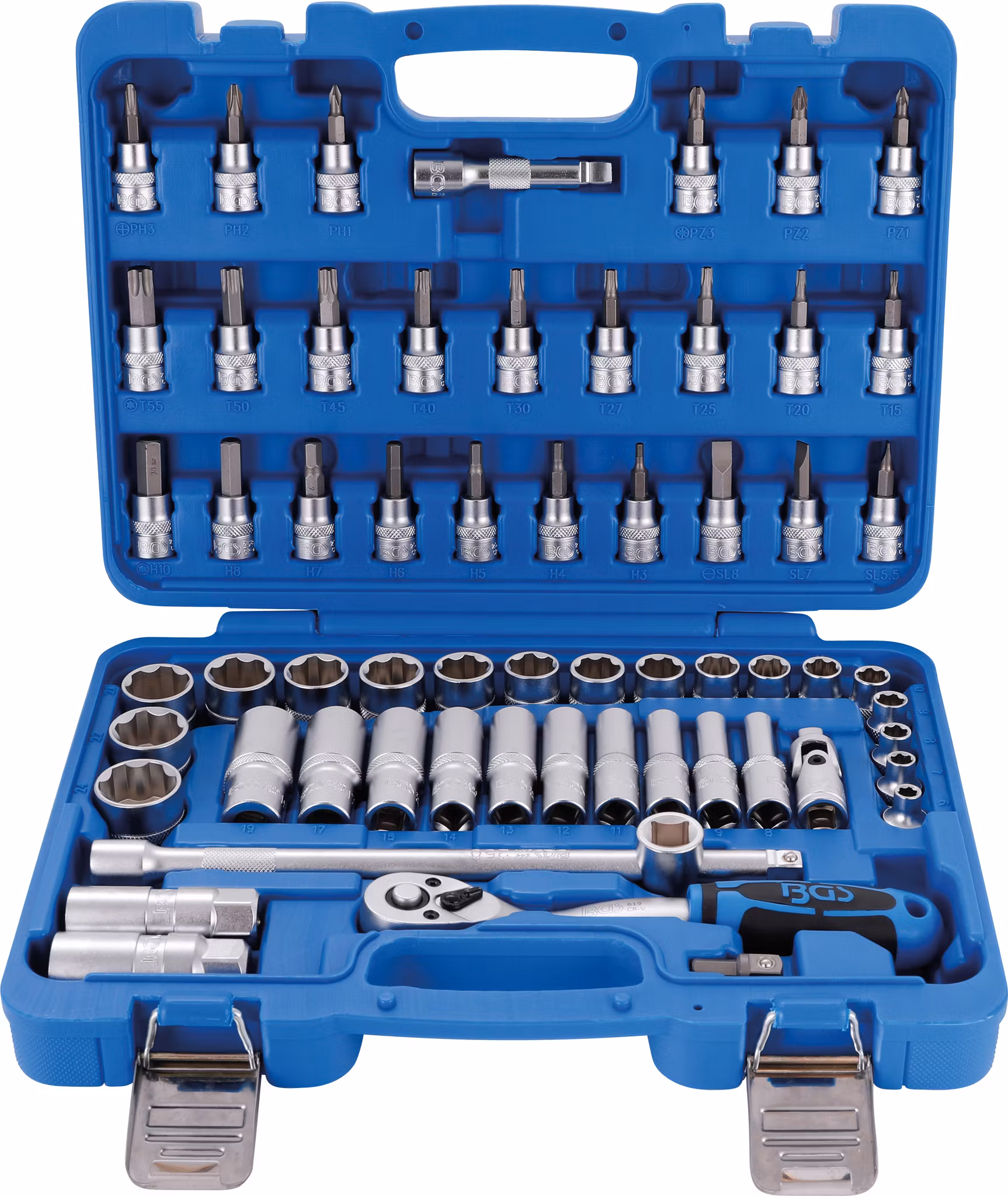 Hylsnyckelsats | 10 mm (3/8") | 61 delar