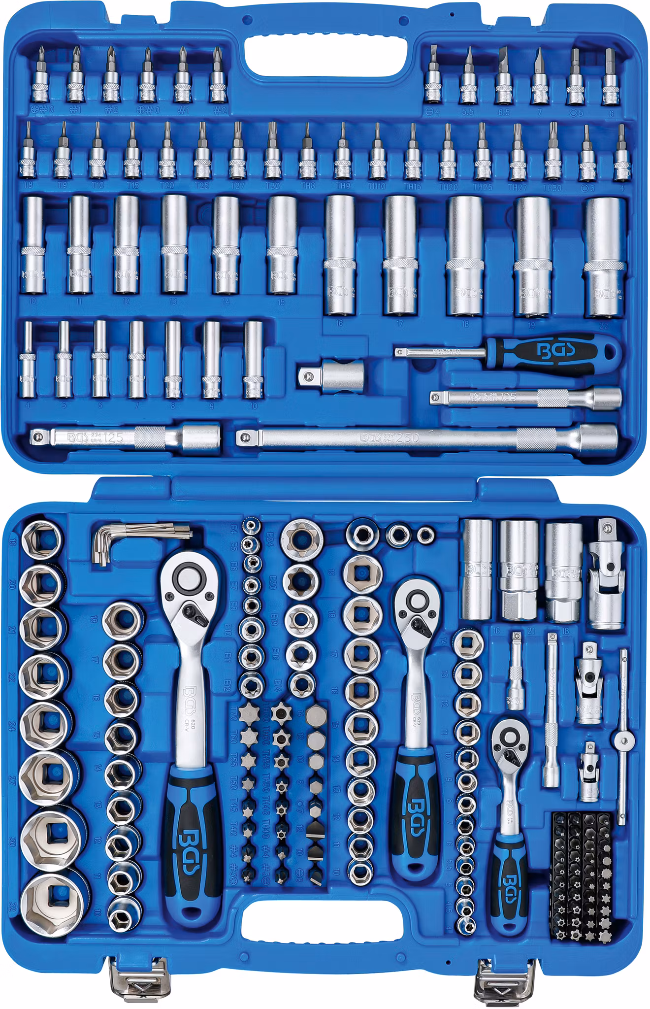 Hylsnyckelsats Sexkant | 1/4") / 3/8") / 1/2" | 192 delar