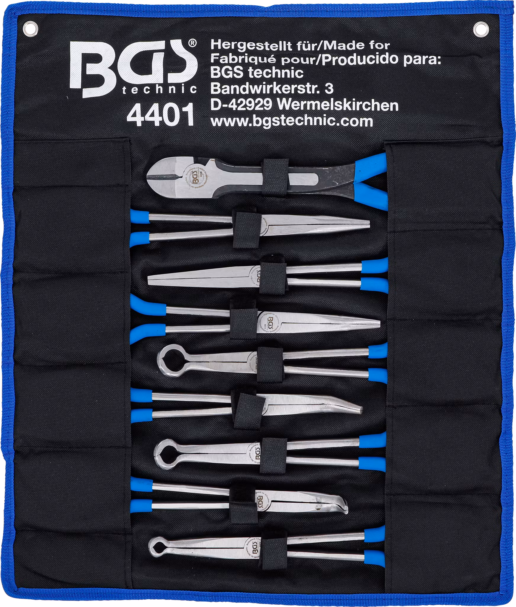 Långkäftar / tändstiftshatt tångsats | 9 delar