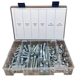 Sortiment Sexkantkruv 8.8 FZB M12 100 Delar