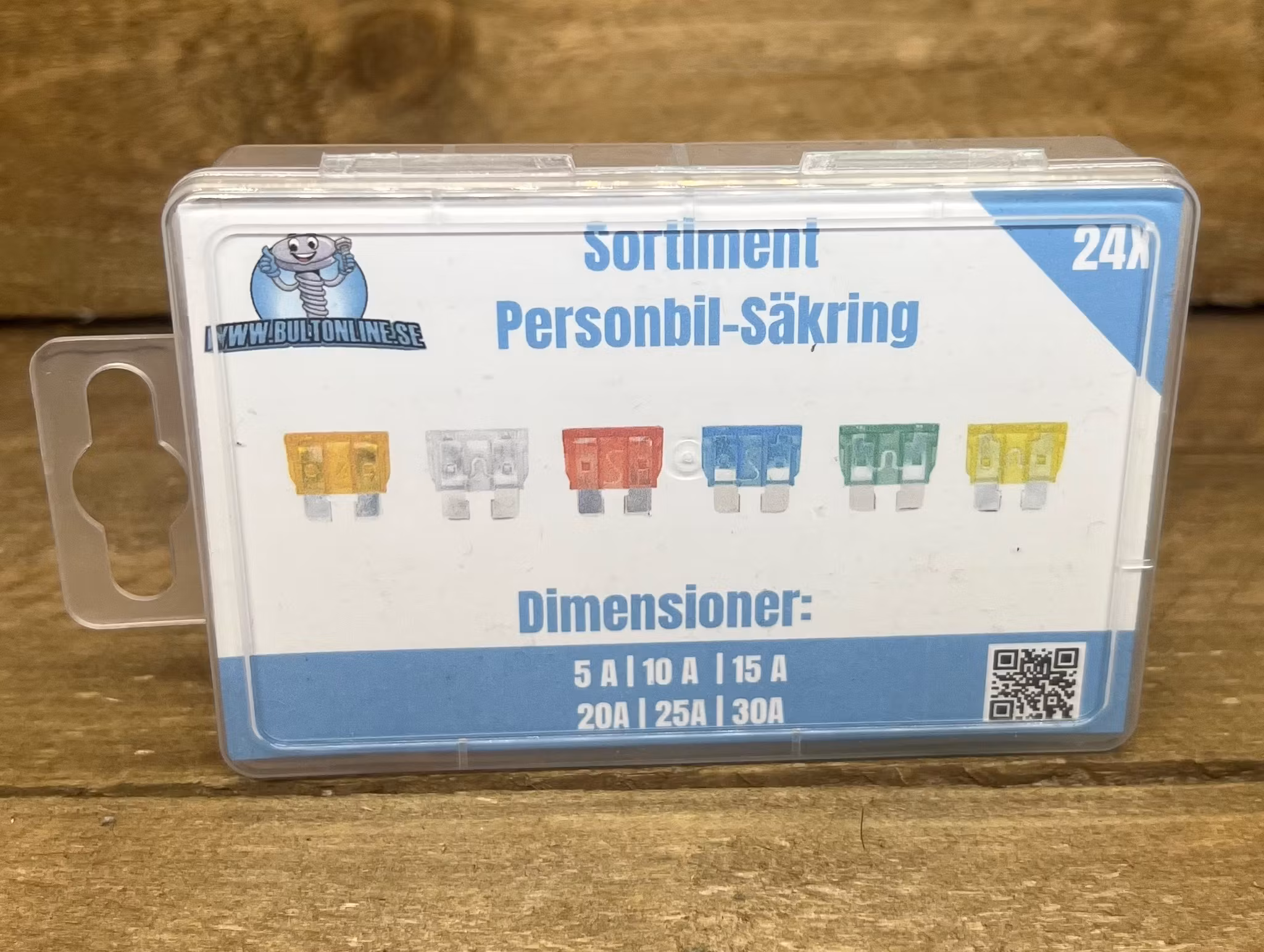 Sortimentsats Flatstiftssäkringar MIDI 24 delar