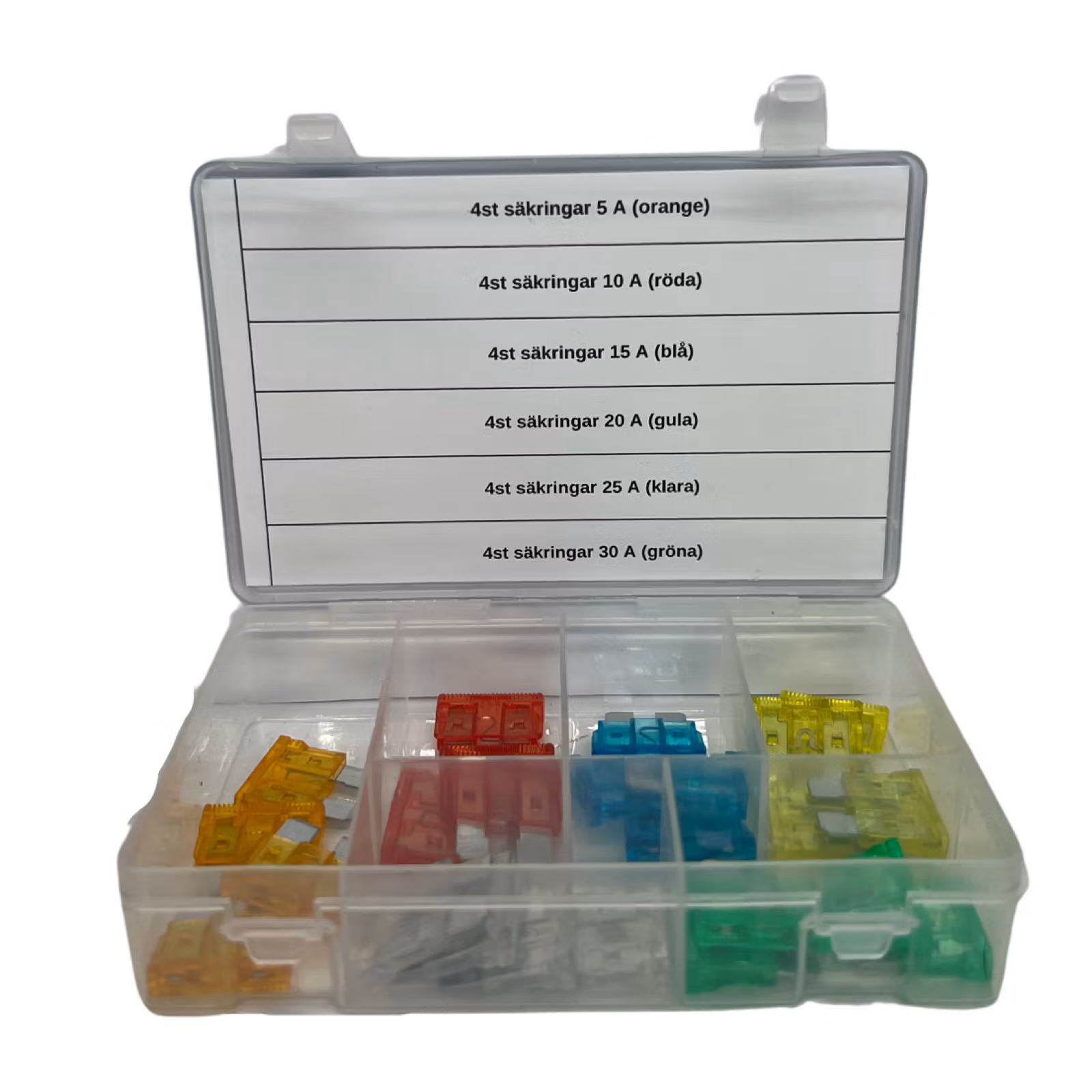 Sortimentsats Flatstiftssäkringar MIDI 24 delar