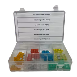 Sortimentsats Flatstiftssäkringar MIDI 24 delar