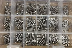 Sortiment Sexkantskruv Rostfri A4-80 M4-M6 320 Delar