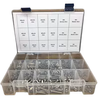 Sortiment Sexkantskruv Rostfri A4-80 M4-M6 320 Delar