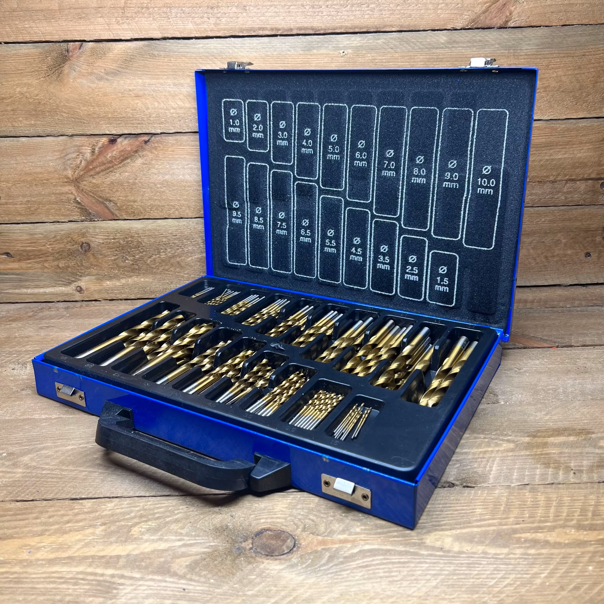 Spiralborrsats HSS titan-nitrerat 1 - 10 mm 170 delar