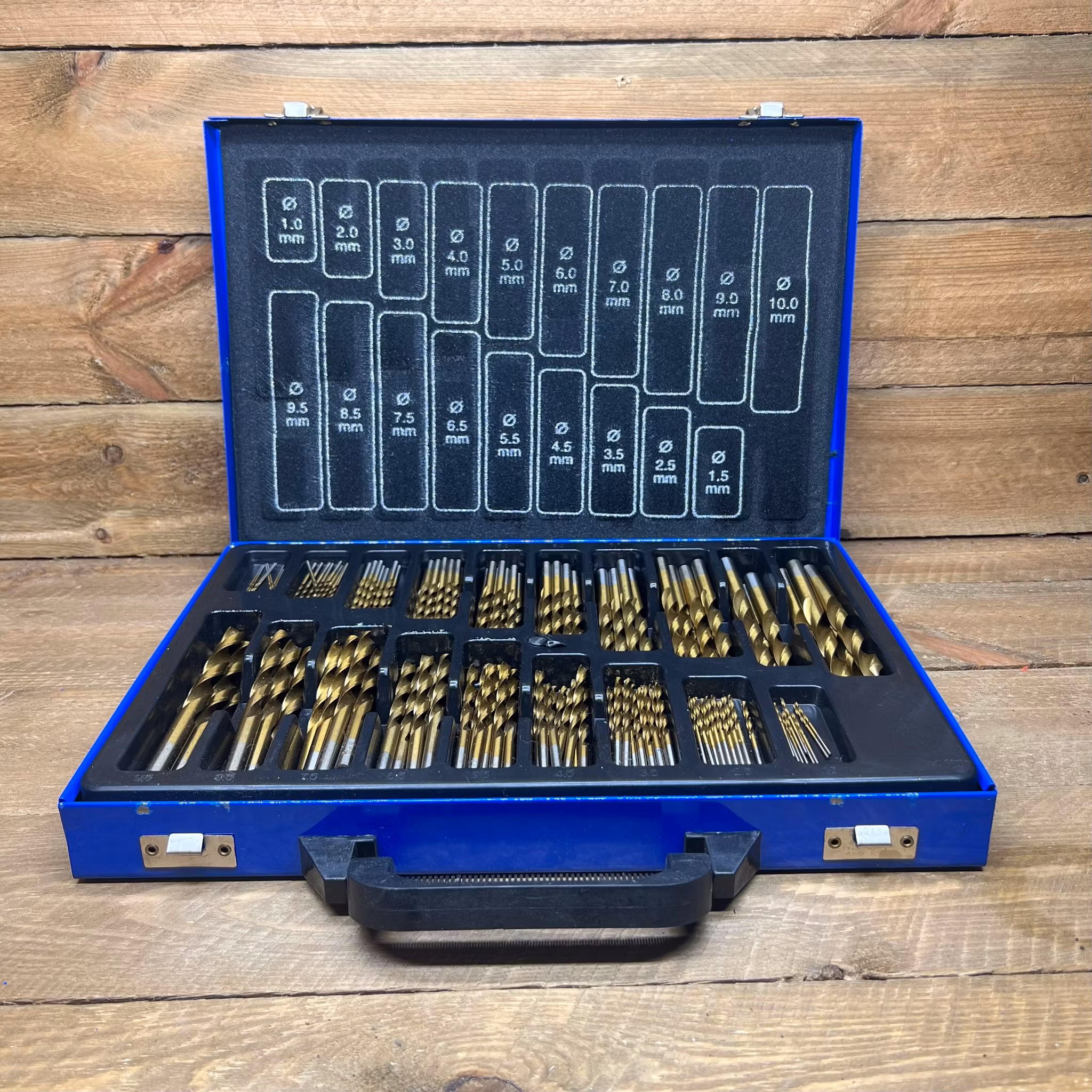 Spiralborrsats HSS titan-nitrerat 1 - 10 mm 170 delar