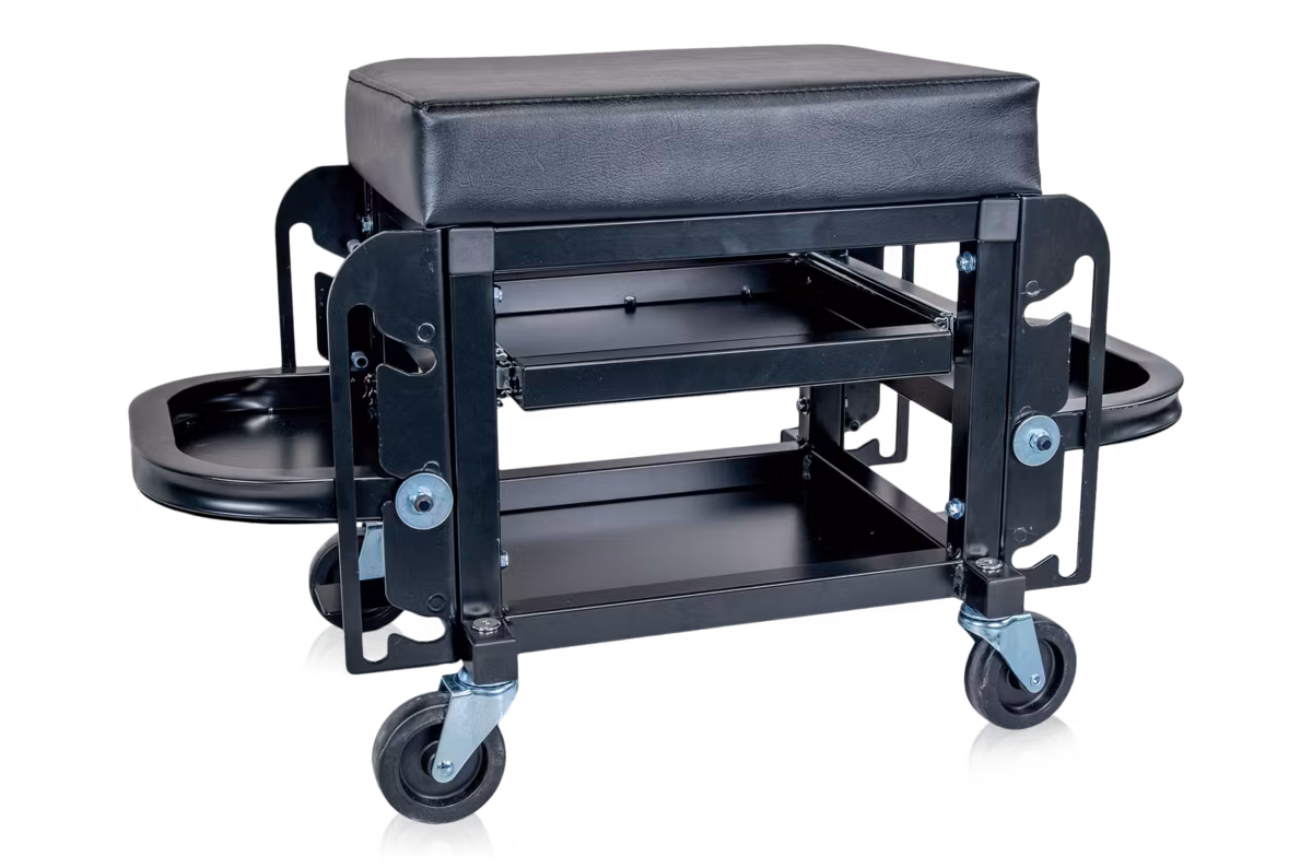 Verkstadspall med förvaring