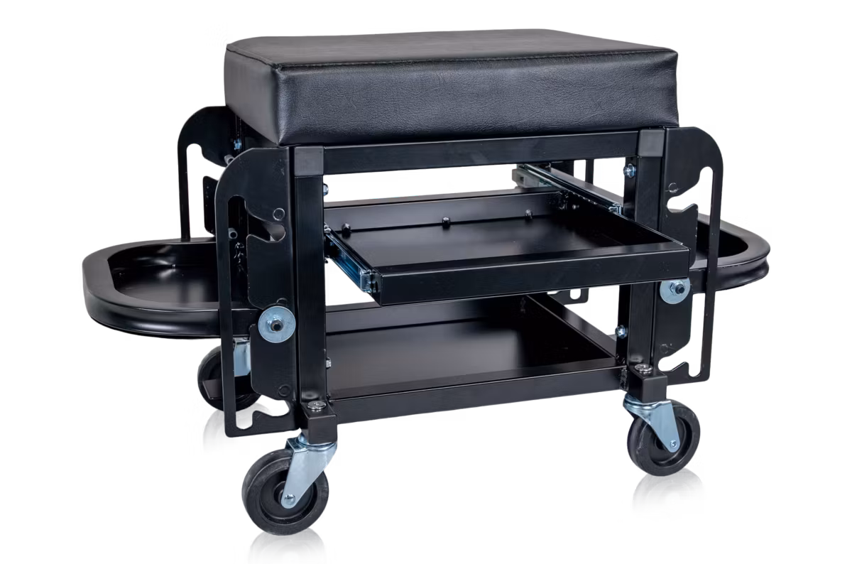 Verkstadspall med förvaring