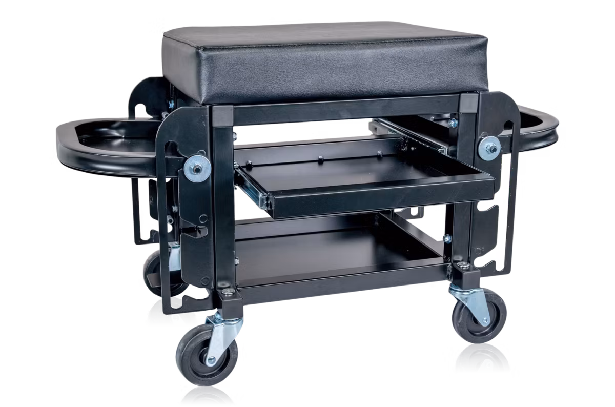 Verkstadspall med förvaring
