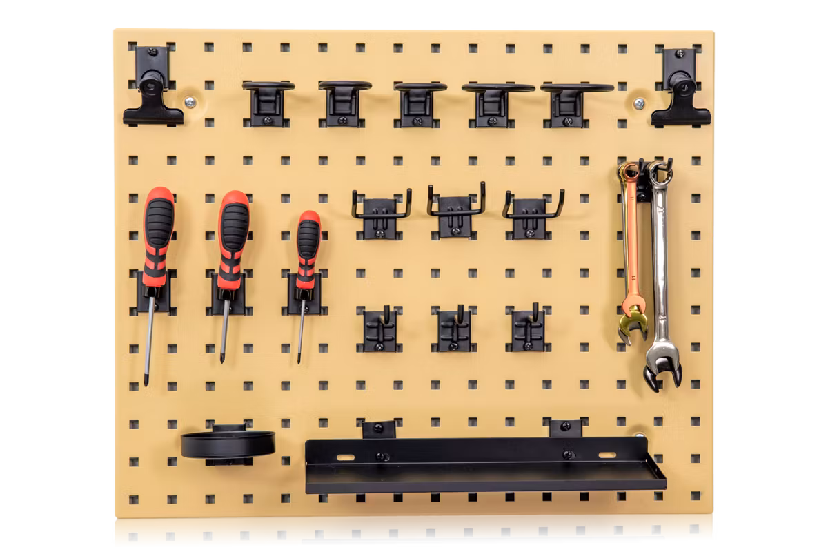 Verktygstavla 608x494 mm Gul