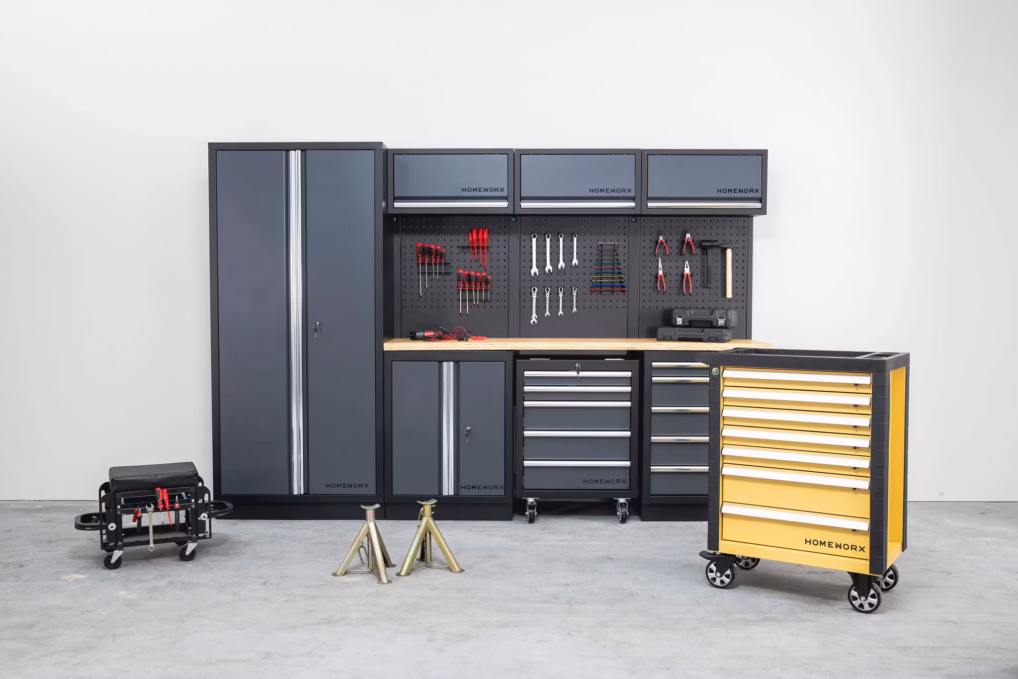 Garageinredning Homeworx Deluxe Grey