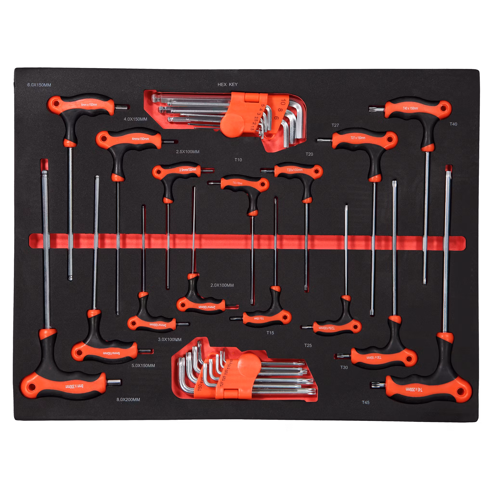 Verktygsvagn X2 Homeworx 167 delar