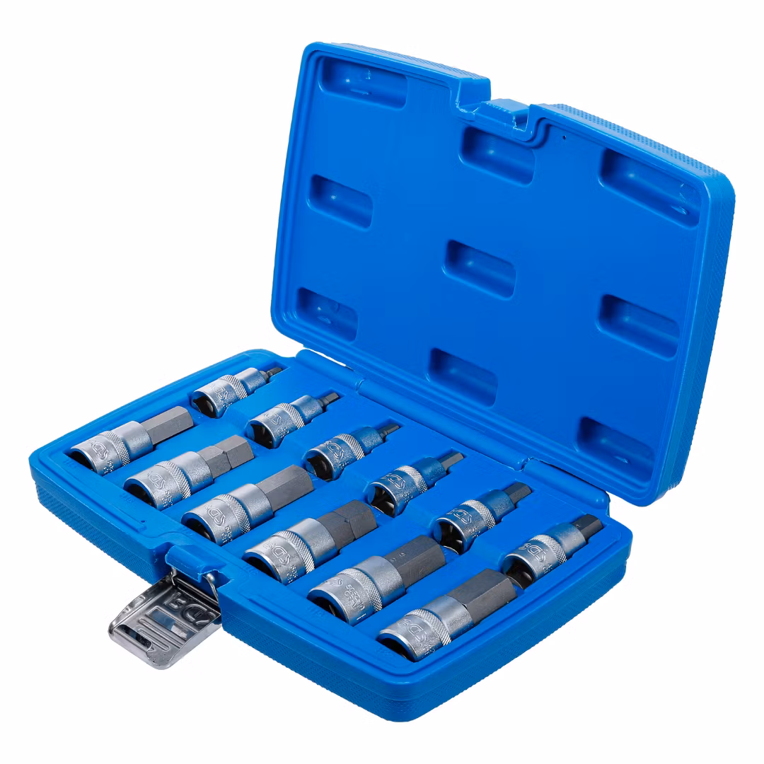 Bit-Insats-sats (1/2") Inre sexkant 5-22 mm 12 delar