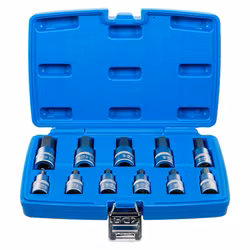 Bit-Insats-sats (1/2") Inre sexkant 7/32"-13/16" Tum 12 delar