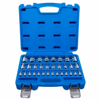 Bit-Insats-sats (1/4") (3/8") (1/2") Inre sexkant Metriska och tum 32 delar