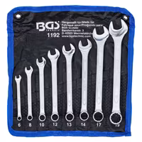 Blocknyckelsats 6-19 mm 8 delar