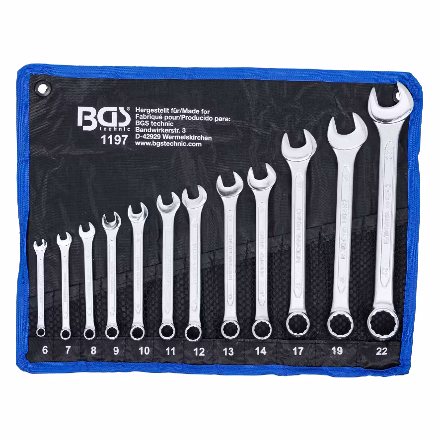 Blocknyckelsats 6 - 22 mm 12 delar