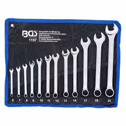 Blocknyckelsats 6 - 22 mm 12 delar