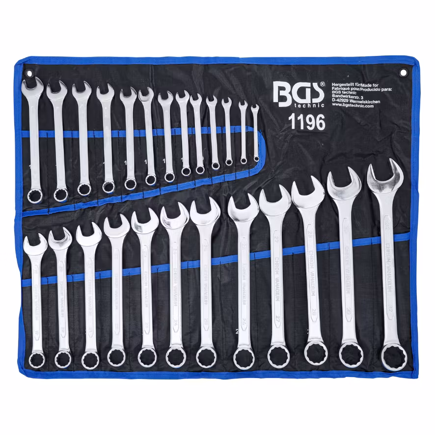 Blocknyckelsats 6 - 32 mm 25 delar