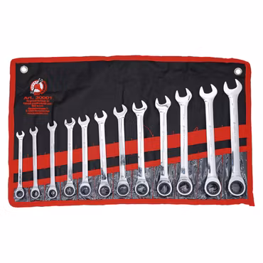 Spärrnycklar 8 - 19 mm 12 delar